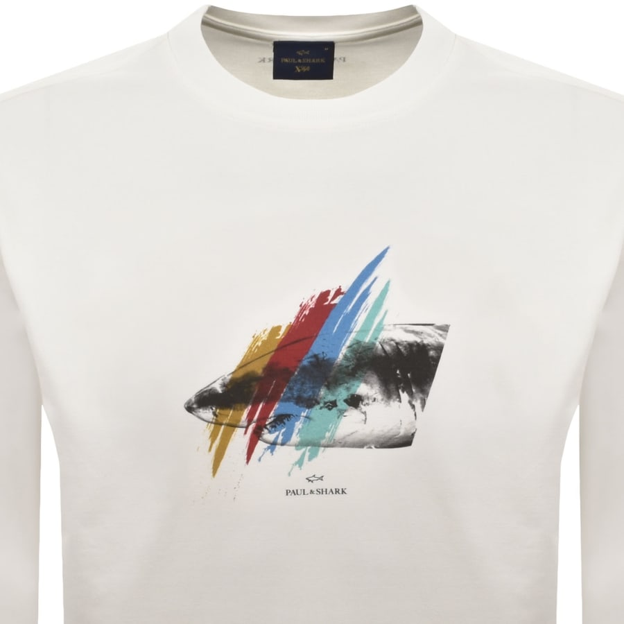 Paul And Shark X-Soft Logo Sweatshirt White | Mainline Menswear us